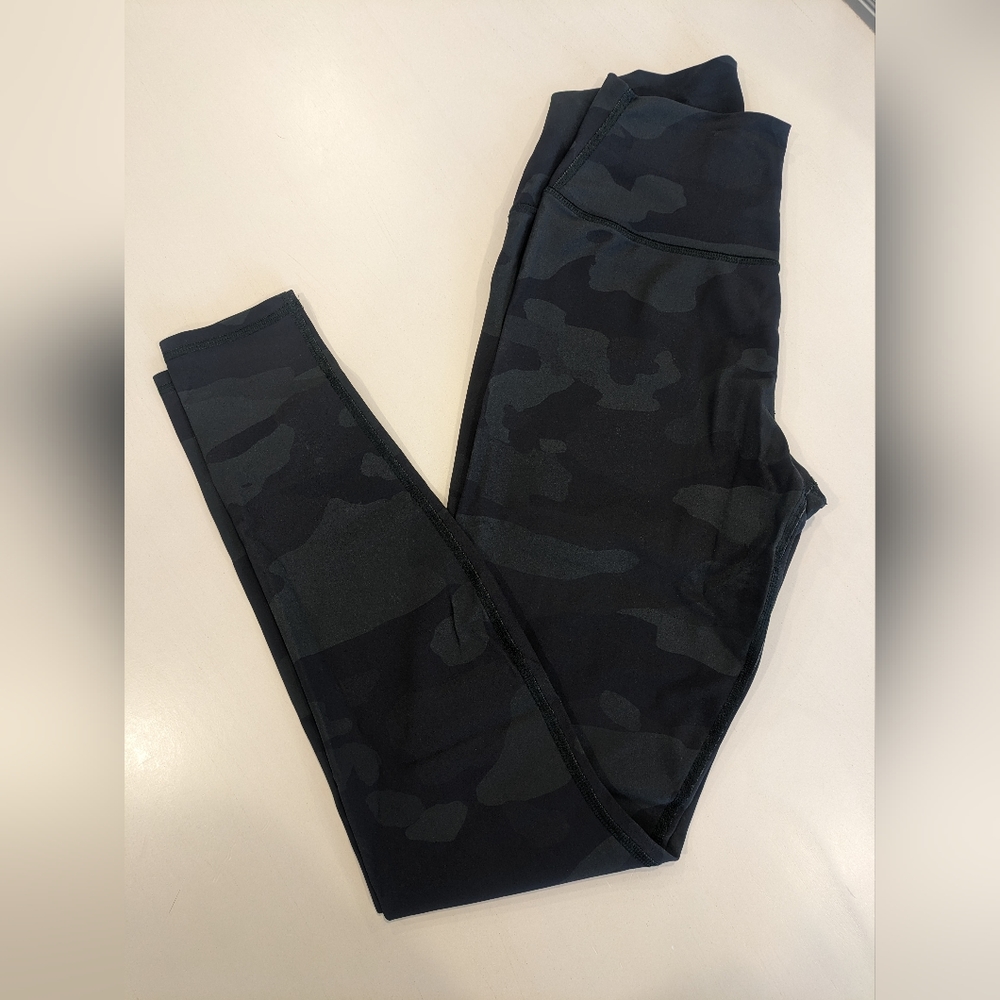 Green/Navy Camo Leggings by Alo